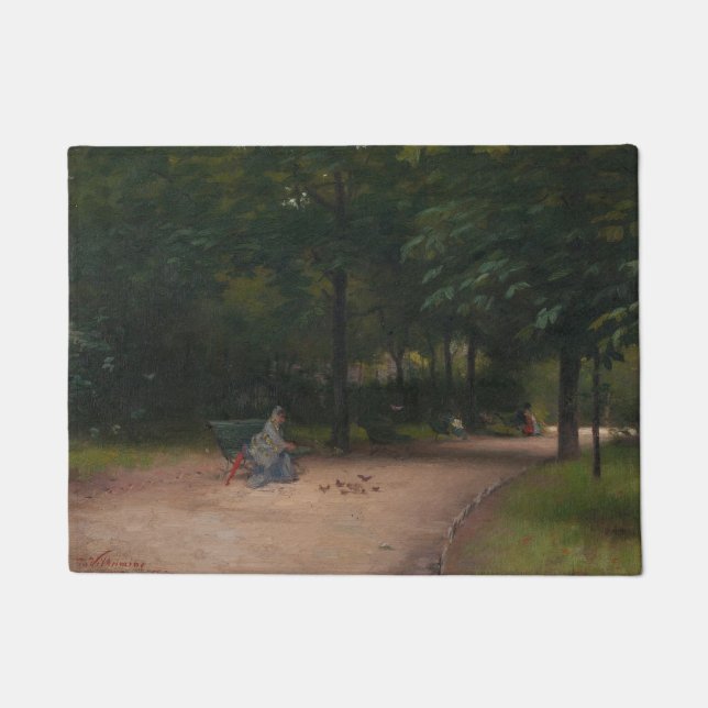 Tapete Alimentação de Aves no Parque (por Paul Peel) (Frente)