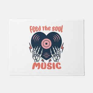 Tapete alimentar a música da alma
