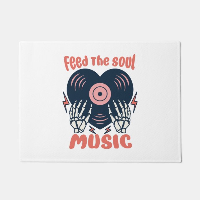 Tapete alimentar a música da alma (Frente)
