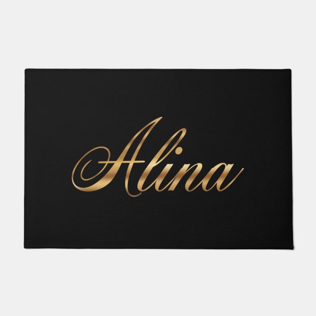 Tapete Alina gold Design Lettering Türmatte (Frente)