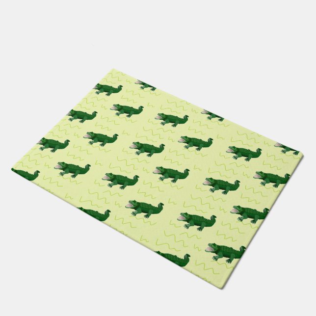 Tapete Alligador em amarelo (Inclinado)