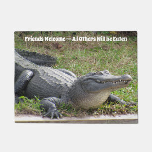 Tapete Alligador Feliz - Porta Personalizada