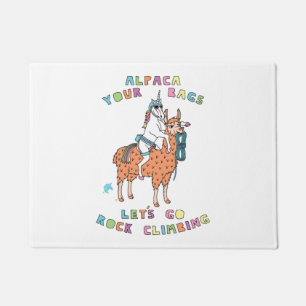 Tapete Alpaca Suas Bolsas Vamos Escalar o Unicórnio