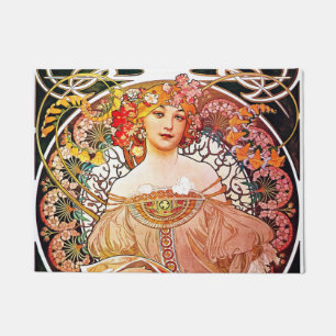 Tapete Alphonse Mucha DaydredreFloral Vintage Art Nouveau