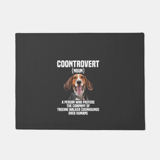Tapete Amante do Treeing Walker Coonhound Cachorro Coontr (Frente)