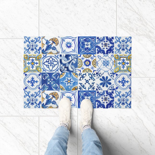 Tapete Amarelo-branco-mediterrânico (Interior)