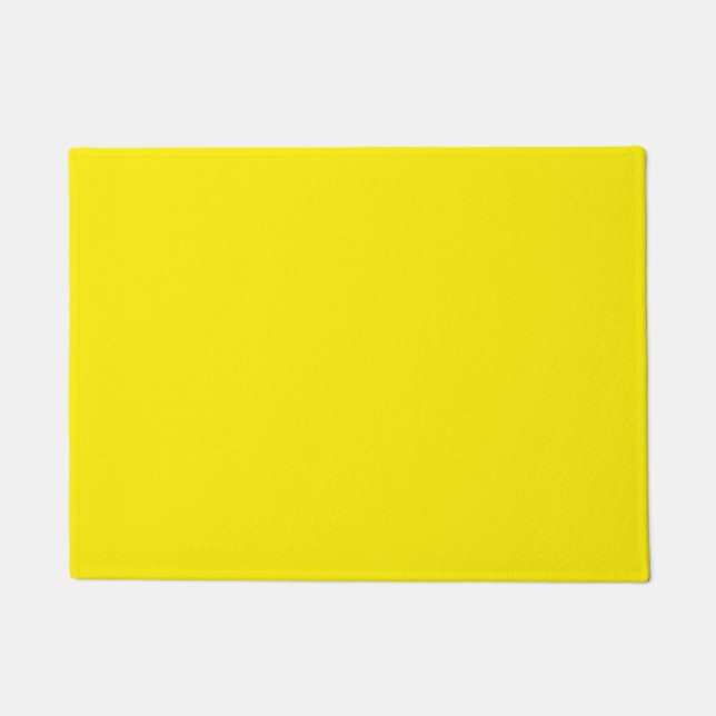 Tapete Amarelo Canário Cor Sólida (Frente)