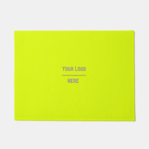 Tapete amarelo fluorescente de cor sólida - seu logotipo