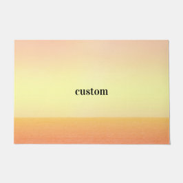 Tapete amarelo personalizado