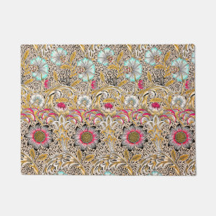 Tapete Amarelo vintage rosa Corncockle de William Morris