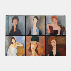 Tapete Amedeo Modigliani - Colagem de Obras-Domésticas