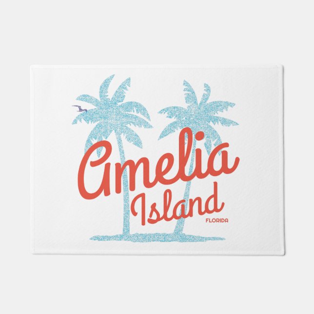 Tapete Amelia Island Florida Coral Beach Souvenir (Frente)