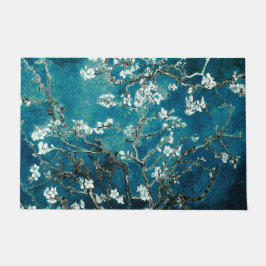 Tapete Amêndoas de Teal Escuro por Van Gogh Door Mat
