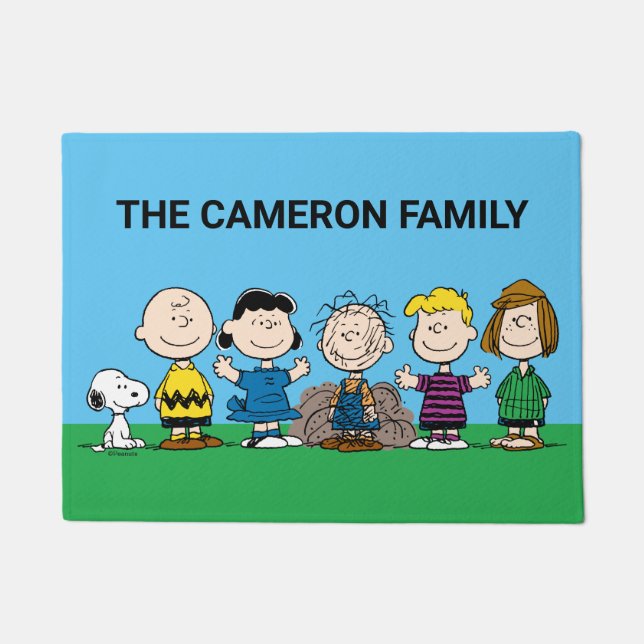 Tapete Amendoins Amigos Em Uma Fila (Frente)