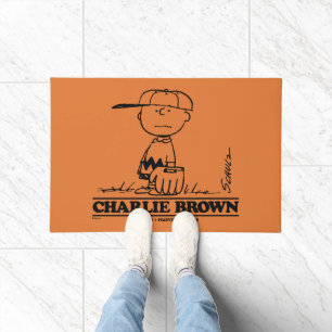Tapete Amendoins Charlie Brown Jogando Bola