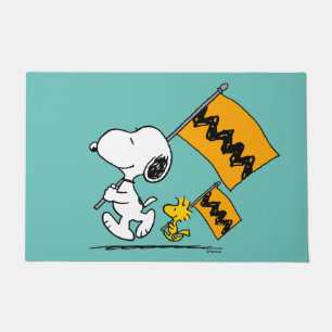 Tapete Amendoins Sinalizadores de Snoopy & Woodstock