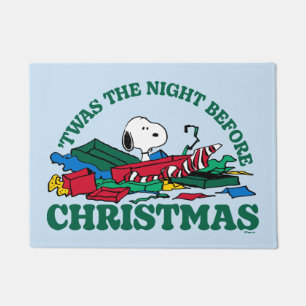 Tapete Amendoins   Snoopy "Esta foi a noite antes do Nata