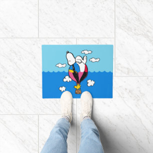 Tapete Amendoins Snoopy & Woodstock Balão de Ar Quente