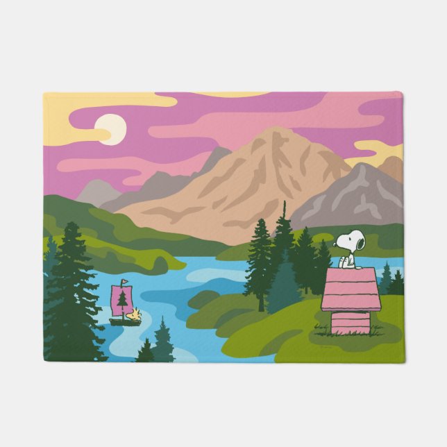 Tapete Amendoins | Snoopy & Woodstock O Excelente No Exte (Frente)