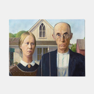 Tapete American Gothic Classic Painting Grant Wood