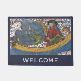 Tapete Amerigo Vespucci Explorer em um mapa das Américas