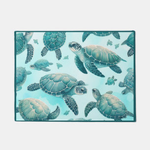Tapete Amigos das Tartarugas Marinhas