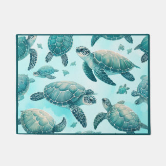 Tapete Amigos das Tartarugas Marinhas