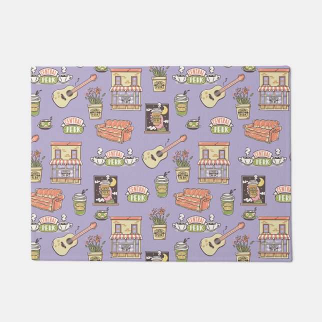 Tapete AMIGOS™ | Padrão de Ícone Roxo (Frente)