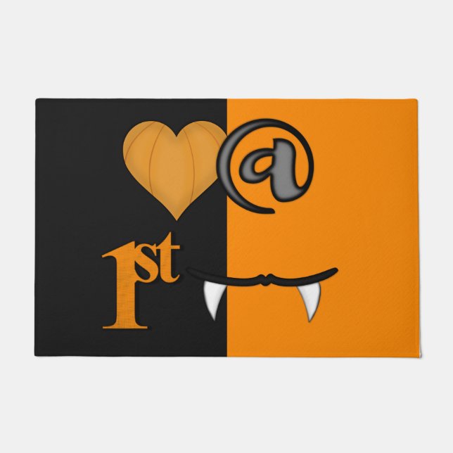 Tapete Amor à Primeira Mordida Halloween (Frente)