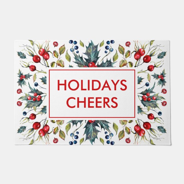 Tapete Amoras de Natal vermelhas (Frente)