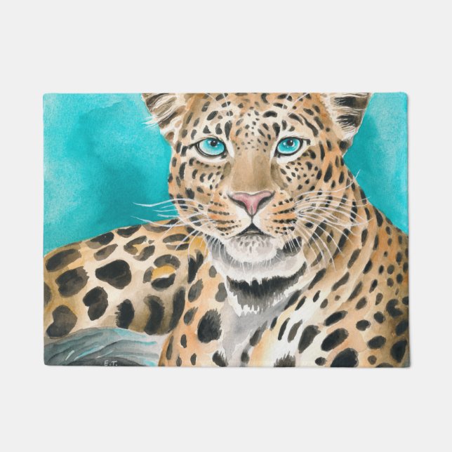 Tapete Amur Leopard Watercolor Art (Frente)