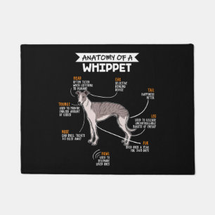 Tapete anatomia de um presente engraçado de cachorro bra