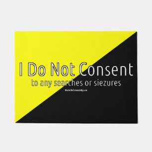 Tapete Ancap - eu não consinto Doormat