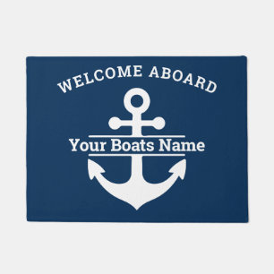 Tapete Âncora do nome do navio náutico do Marinho persona