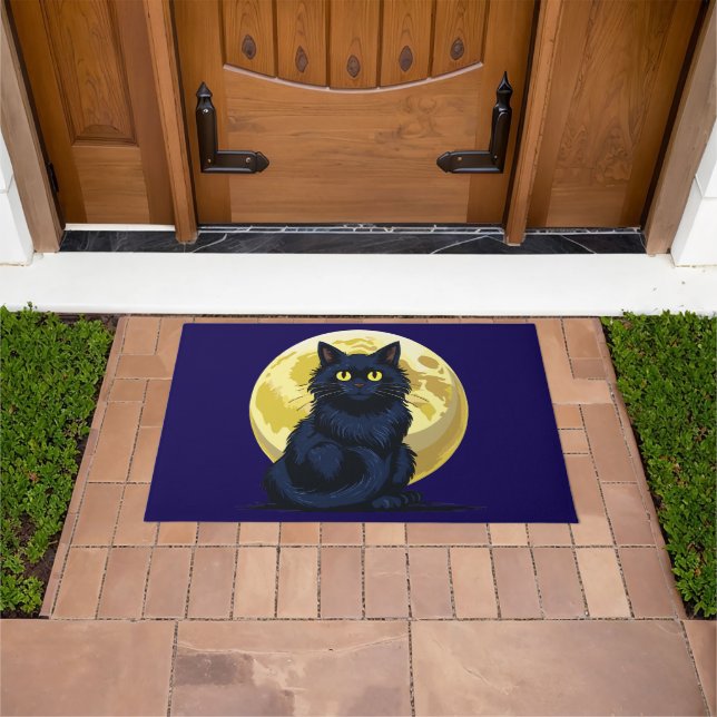 Tapete Angry black cat (Ar livre)