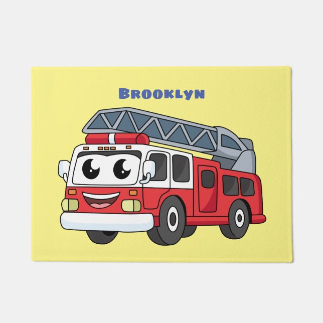 Tapete Animação de bombeiros felizes (Frente)