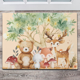 Tapete Animais da Floresta de Madeira