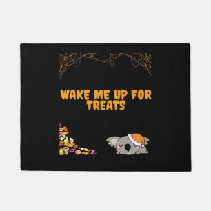 Tapete Animal sonolento pronto para os doces de Halloween