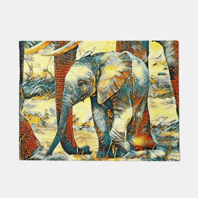 Tapete AnimalArt_Elephant_010 (Frente)