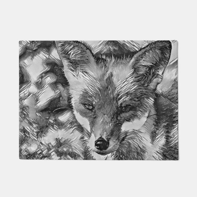Tapete AnimalArtBW_Fox_001 (Frente)