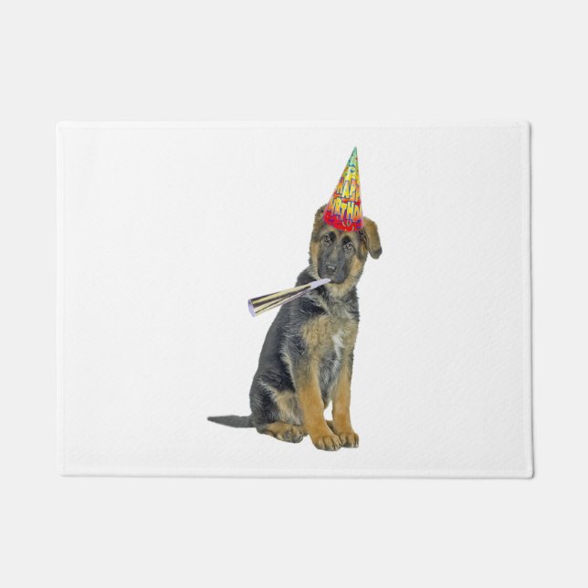 Tapete Aniversário do german shepherd (Frente)