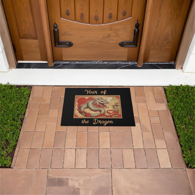 Tapete Ano do Dragão Doormat (Ar livre)