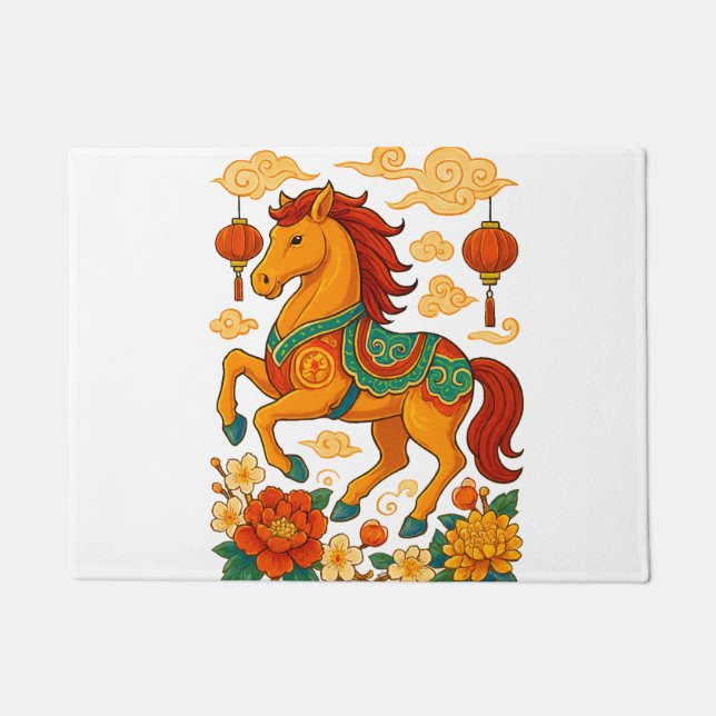 Tapete Ano lunar chinês cavalo (Frente)