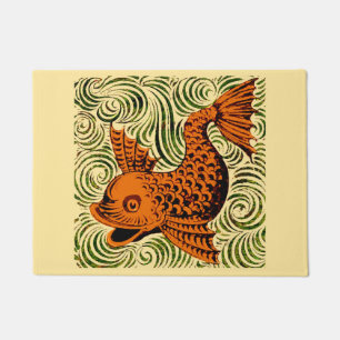 Tapete Antiguidade de Peixe Azulejo Antigo