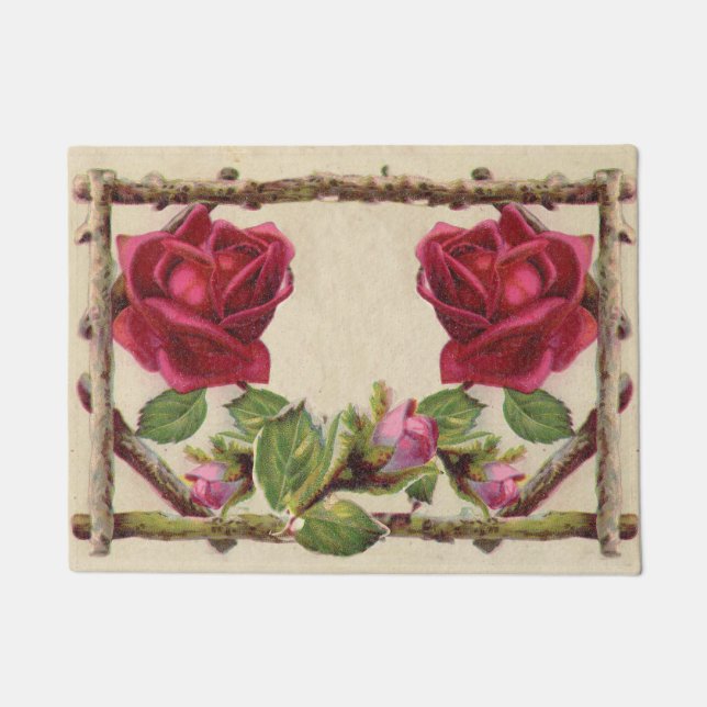 Tapete Antiguidade Vitorítica Vintage rosa rustica (Frente)