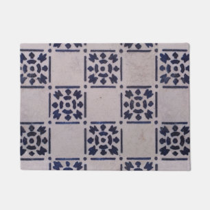 Tapete Antique Delft Azulejo Blue: Padrão Clássico de Art