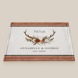 Tapete Antler terracotta sage verde-botânico floral