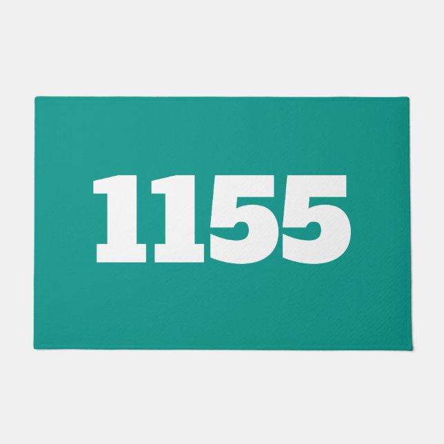 Tapete Apartamento de porta ou local de trabalho verde (Frente)