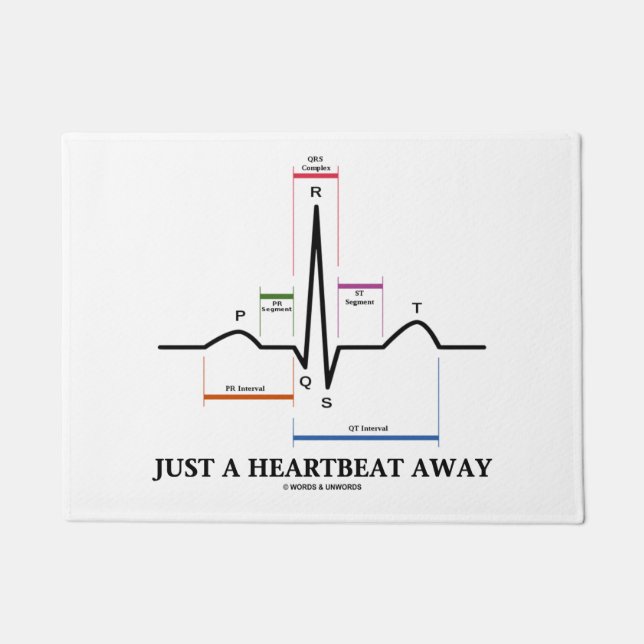 Tapete Apenas um humor ausente do electrocardiograma EKG (Frente)