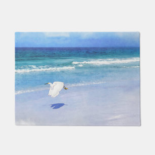 Tapete Aquarela Costeira Egret Neve